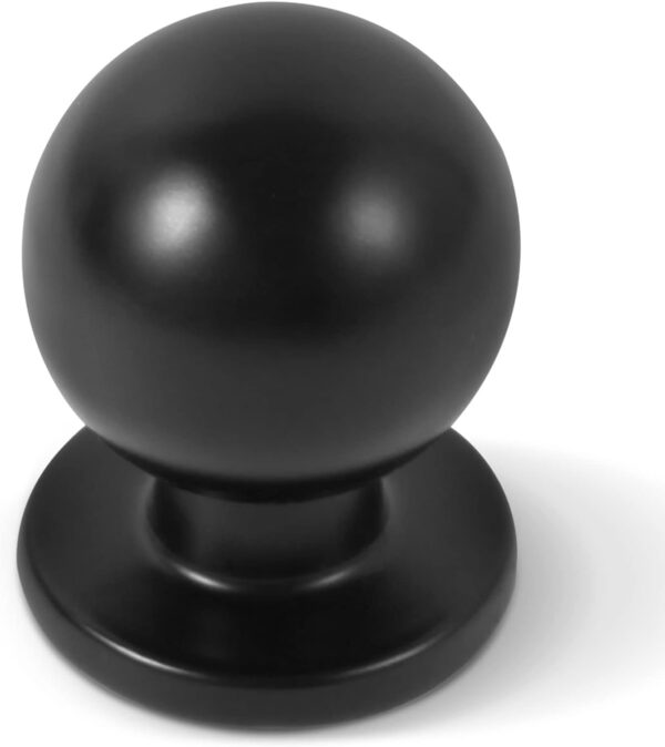 Black Round Cabinet Knob