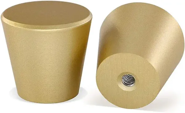 "Gold Threaded Knob Handle for Furniture and Cabinets"
