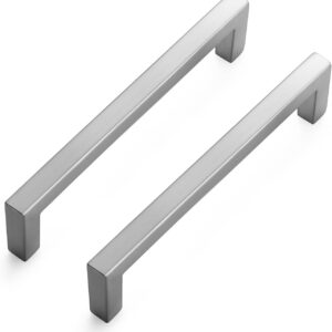 Brushed Nickel Cabinet Pull Handle Set of 2