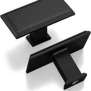 Modern Matte Black Knob Handle - Sleek & Durable Hardware for Cabinet  Doors