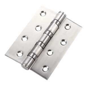 "Stainless Steel Butt Hinges with Screws for Door Mounting