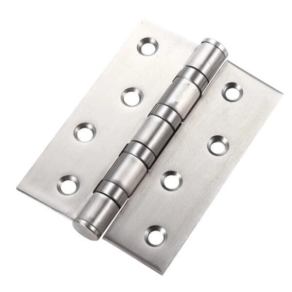 "Stainless Steel Butt Hinges with Screws for Door Mounting