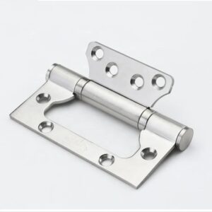 Stainless Steel Butt Hinges with Screws for Door Mounting"