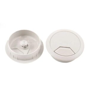 white round plastic cable gorment