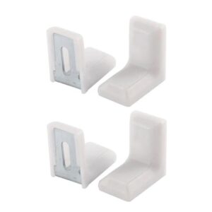 connector with white plastic cover 90 degree bracket