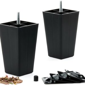 Square-Legs-for-Sofa-Chair-Couch-Dresser-Bed-Cabinet-and-Ottoman-Set-of-4 (4 inches)