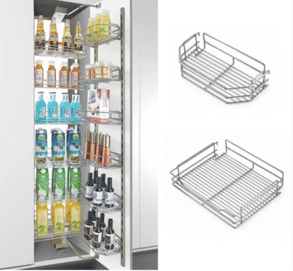 kitchen cabinetn Organizer-Storage-Multifunction-Soft-Open-Soft-Close-Cabinet-Tall-Pantry-Unit-Pull-Out-Basket