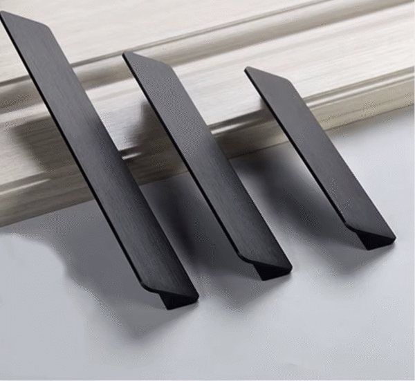 Modern Matte Black Drawer Pulls - Sleek & Durable Cabinet Hardware for Minimalist Design