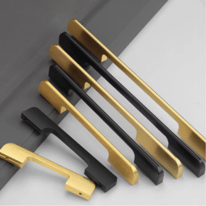 Modern Metal Drawer Pulls - Sleek & Durable Cabinet handle in Gold & Black Finishes