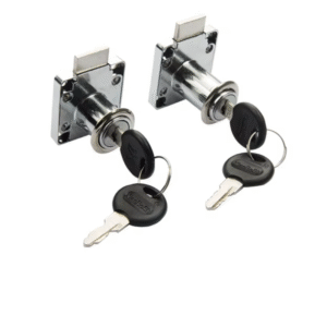 Stainless Steel Cabinet Lock with 2 Keys - Secure & Sleek Hardware Solution for Drawers & Cabinets