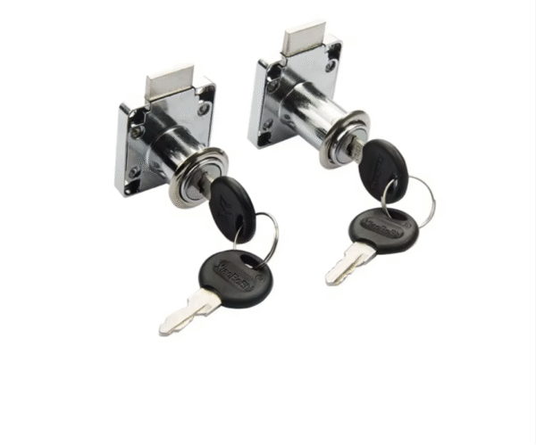 Stainless Steel Cabinet Lock with 2 Keys - Secure & Sleek Hardware Solution for Drawers & Cabinets