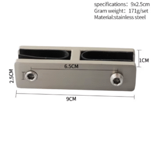 Stainless-Steel-180-Degree-Glass-to-Glass-Clamp-Matte-Glass-clip-For-Swimming-Pool-Fencing-Railing-Accessories.