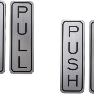 Stainless-Steel-Premium-Push-Pull-Set-Door-Sign-Vertical-5-x-1.5-inch-Stylish…-Pair-of-2