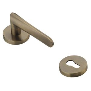 Modern Brushed Gold Lever Door Handle - Sleek & Durable Hardware for Cabinets & Doors
