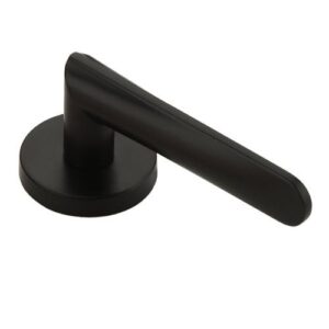 Modern Matte Black Lever Door Handle - Sleek & Durable Hardware for Cabinets & Doors(seperate handle)