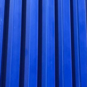 Flutted panel (blue)