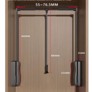 pull down closet rod for hanging cloth.wardrope accessories